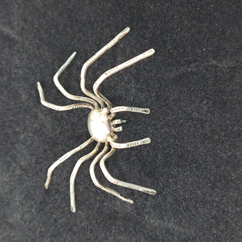 Silver Spider Pin - Picture 3 of 12